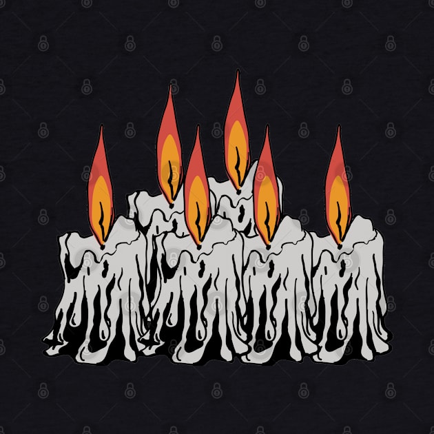 Halloween Ghost Candles by ShubShank